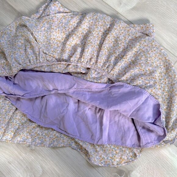 LUSH Floral Layered Tiered Mini Skirt Size Small - Picture 5 of 5